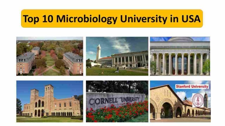 Top 10 Microbiology University in USA