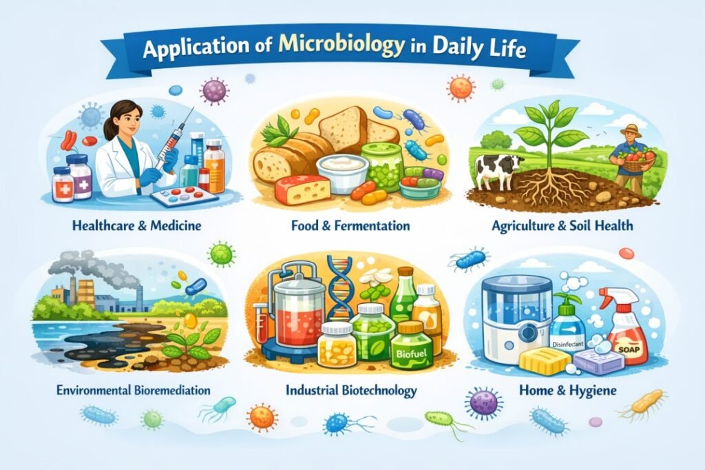 Application of Microbiology in daily life