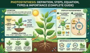What is Photosynthesis?explained all steps with equation.