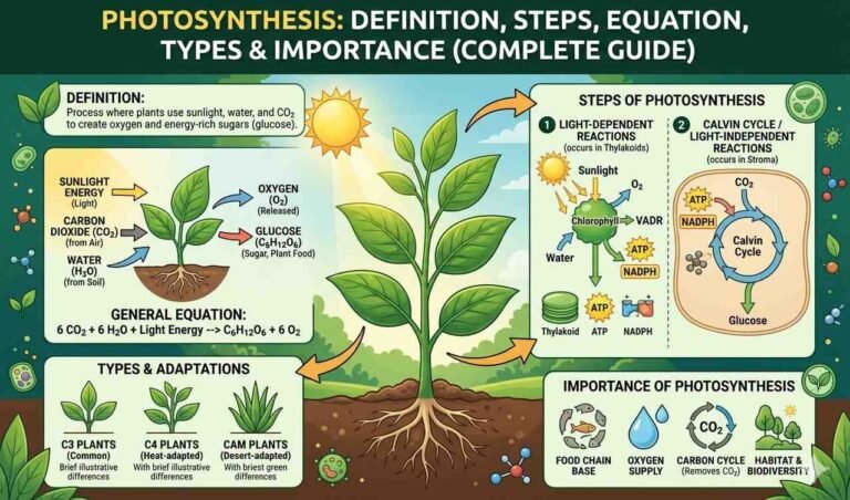 What is Photosynthesis?explained all steps with equation.