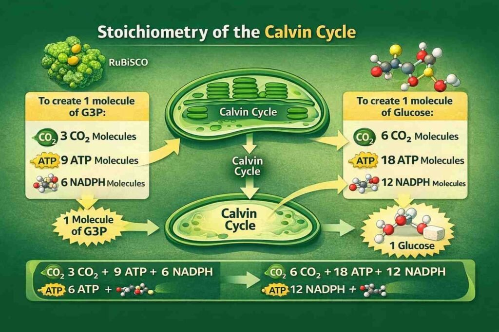 Stoichiometry of the Calvin Cycle