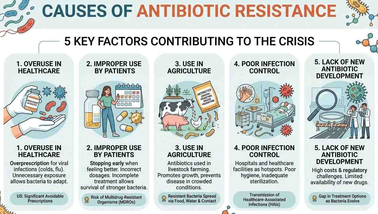 Causes of Antibiotic Resistance